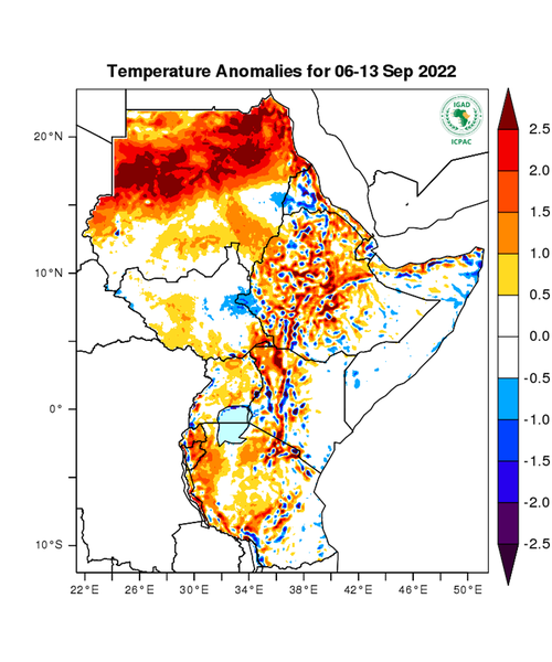 Temperature forecast (Anomalies)