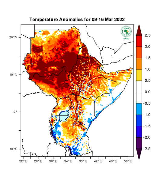 Temperature forecast (Anomalies)
