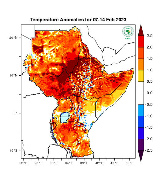 Temperature forecast (Anomalies)
