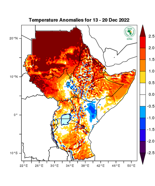Temperature forecast (Anomalies)