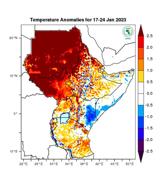 Temperature forecast (Anomalies)