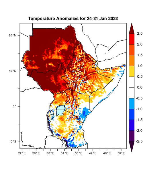 Temperature forecast (Anomalies)