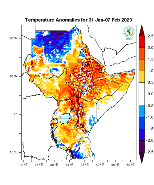 Temperature forecast (Anomalies)