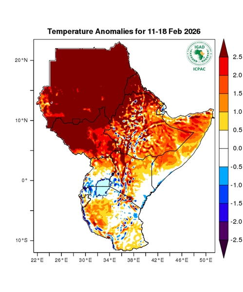 Temperature forecast (Anomalies)