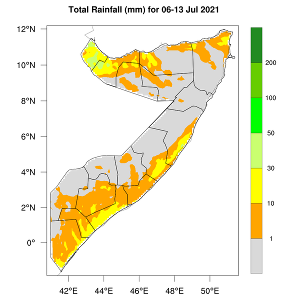 Rainfall forecast (Total mm)