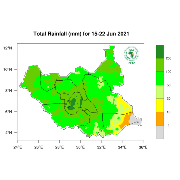 Rainfall forecast (Total mm)