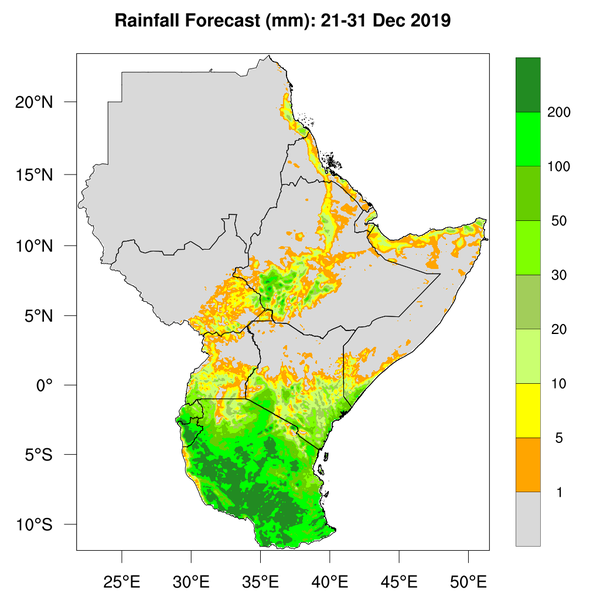 Rainfall forecast (Total mm)