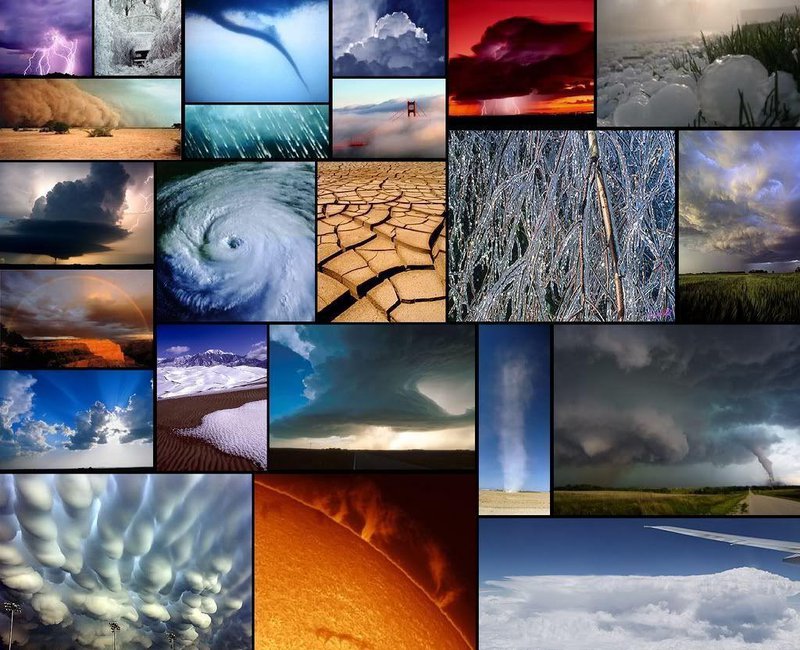climate extreme collage